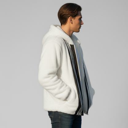 Adid4s Jacke mit Kapuze aus Kunstpelz